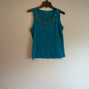 St. John’s Bay tank top, embellished, size medium